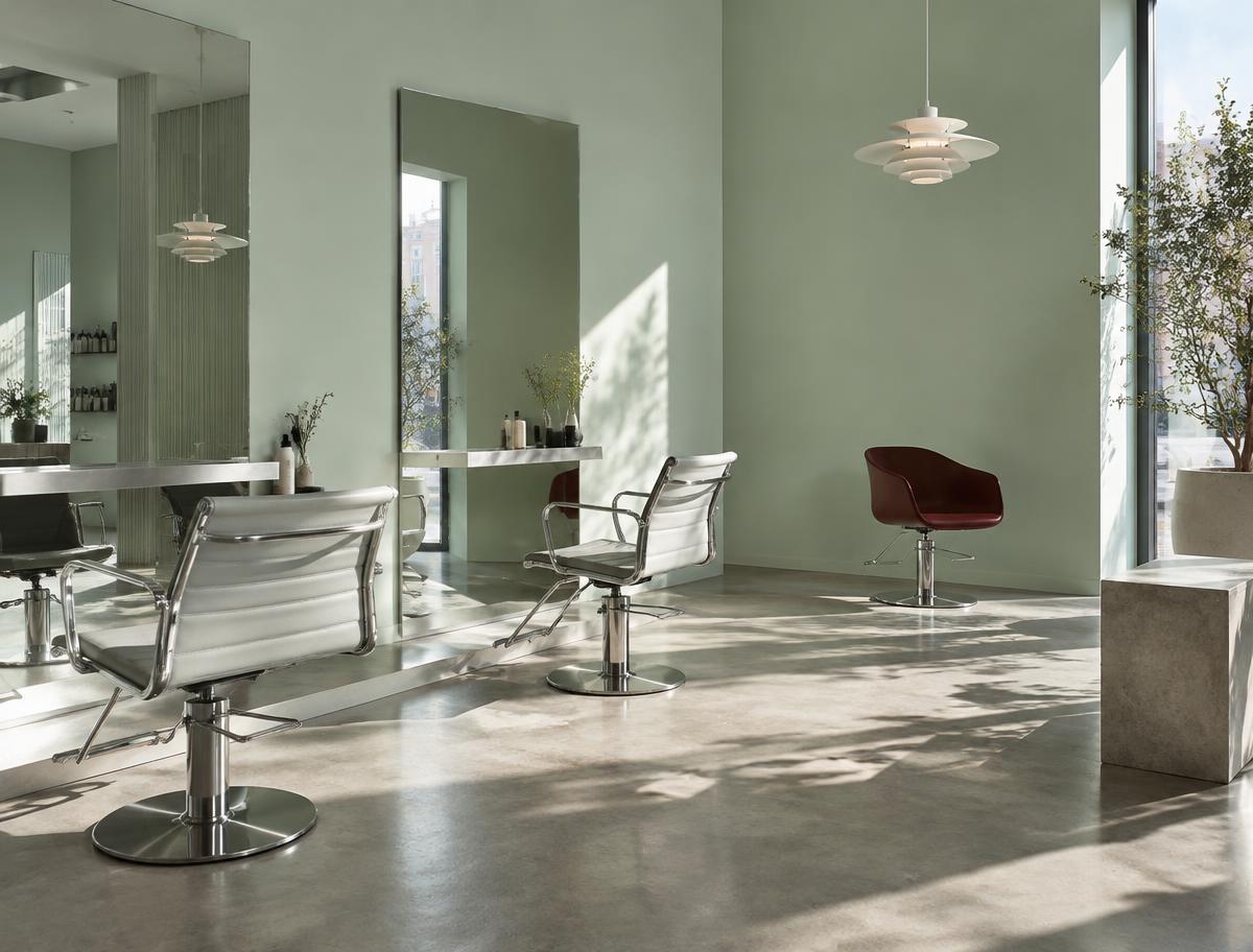 Lys, moderne frisørsalon